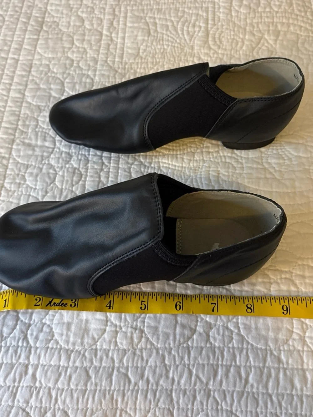 Kids Black Slip-On Dance Slippers - Flexible Comfort